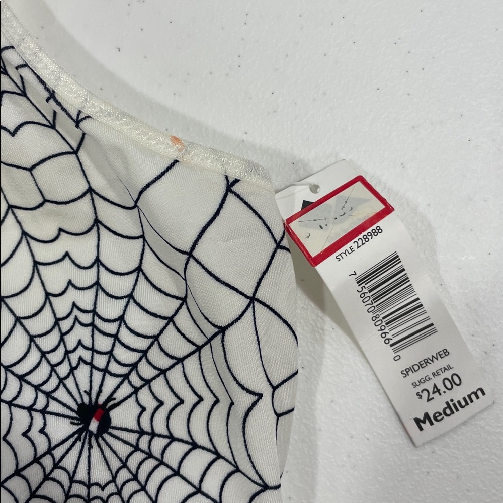 Vintage 2000s Tommy Hilfiger Intimates Halloween spider tank top medium nwt new - Picture 6 of 6